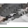 Mexen Velar 2 szárnyas kádparaván mozgatható 150 x 150 cm, Átlátszó, szálcsiszolt gun gray - 896-150-000-01-66