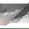 Mexen Velar 2 szárnyas kádparaván mozgatható 150 x 150 cm, Átlátszó, szálcsiszolt gun gray - 896-150-000-01-66