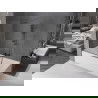 Mexen Velar paravan cadă 2-aripi culisant 150 x 160 cm, transparent, gun gray cu aspect periat - 896-160-000-01-66