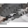 Mexen Velar paravan cadă 2-aripi culisant 170 x 160 cm, transparent, gun gray cu aspect periat - 896-170-000-01-66