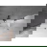Mexen Velar paravan cadă 2-aripi culisant 170 x 160 cm, transparent, gun gray cu aspect periat - 896-170-000-01-66