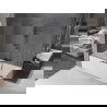 Mexen Velar paravan cadă 2-aripi culisant 180 x 160 cm, transparent, gun gray cu aspect periat - 896-180-000-01-66