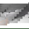 Mexen Velar paravan cadă 2-aripi culisant 180 x 160 cm, transparent, gun gray cu aspect periat - 896-180-000-01-66