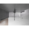 Mexen Velar paravan de baie cu 2 aripi glisante 180 x 150 cm, transparent, gri oțel periat - 896-180-000-01-66
