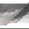Mexen Velar paravan cadă 2-aripi culisant 170 x 150 cm, transparent, Cupru cu aspect periat - 896-170-000-01-65