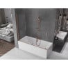 Mexen Velar paravan cadă 2-aripi culisant 180 x 150 cm, transparent, Cupru cu aspect periat - 896-180-000-01-65