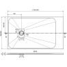 Mexen Hugo cabina de dus rectangular SMC 180 x 90 cm, gri - 42619018