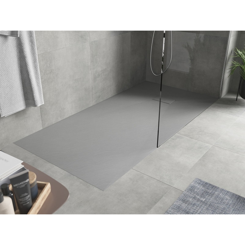 Mexen Hugo téglalap alakú zuhanytálca SMC 170 x 90 cm, szürke - 42619017