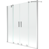 Paravan de cadă Mexen Velar Duo cu 2 uși glisante 160 x 150 cm, transparent, crom - 896-160-000-02-01
