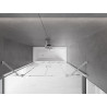 Mexen Velar Duo kétszárnyú, toló kádparaván 140 x 150 cm, átlátszó, króm - 896-140-000-02-01