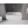 Mexen Velar Duo paravan cadă 2-aripi culisant 150 x 150 cm, transparent, Crom - 896-150-000-02-01