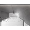 Mexen Velar Duo paravan de cadă cu 2 uși glisante 150 x 150 cm, transparent, crom - 896-150-000-02-01