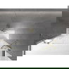 Mexen Velar Duo paravan cadă 2-aripi culisant 150 x 150 cm, transparent, Auriu - 896-150-000-02-50