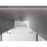 Mexen Velar Duo paravan de baie cu 2 aripi glisant 160 x 150 cm, transparent, auriu - 896-160-000-02-50