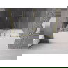 Mexen Velar Duo paravan cadă 2-aripi culisant 150 x 150 cm, transparent, auriu cu aspect periat - 896-150-000-02-55
