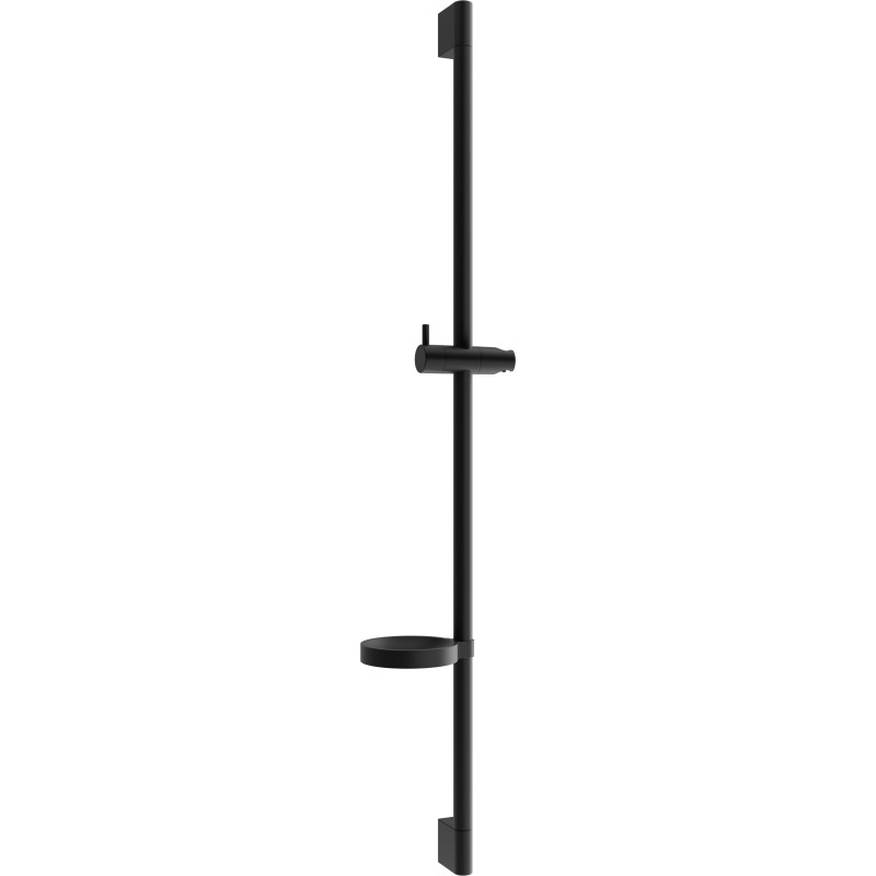 Mexen DS 90 cm-es zuhanyrúd szappantartóval, fekete - 79383-70