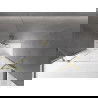 Mexen Velar Duo paravan cadă 2-aripi culisant 150 x 150 cm, transparent, auriu cu aspect periat - 896-150-000-02-55