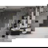 Mexen Velar Duo paravan cadă 2-aripi culisant 140 x 150 cm, transparent, auriu cu aspect periat - 896-140-000-02-55