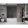 Mexen Velar Duo paravan de cadă cu 2 uși glisante 150 x 150 cm, transparent, aur roz - 896-150-000-02-60