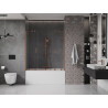 Mexen Velar Duo paravan de baie cu 2 panouri glisante 160 x 150 cm, transparent, cupru periat - 896-160-000-02-65