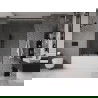 Mexen Velar Duo paravan cadă 2-aripi culisant 140 x 150 cm, transparent, Neagră - 896-140-000-02-70