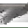 Mexen Velar Duo paravan cadă 2-aripi culisant 140 x 150 cm, transparent, Neagră - 896-140-000-02-70