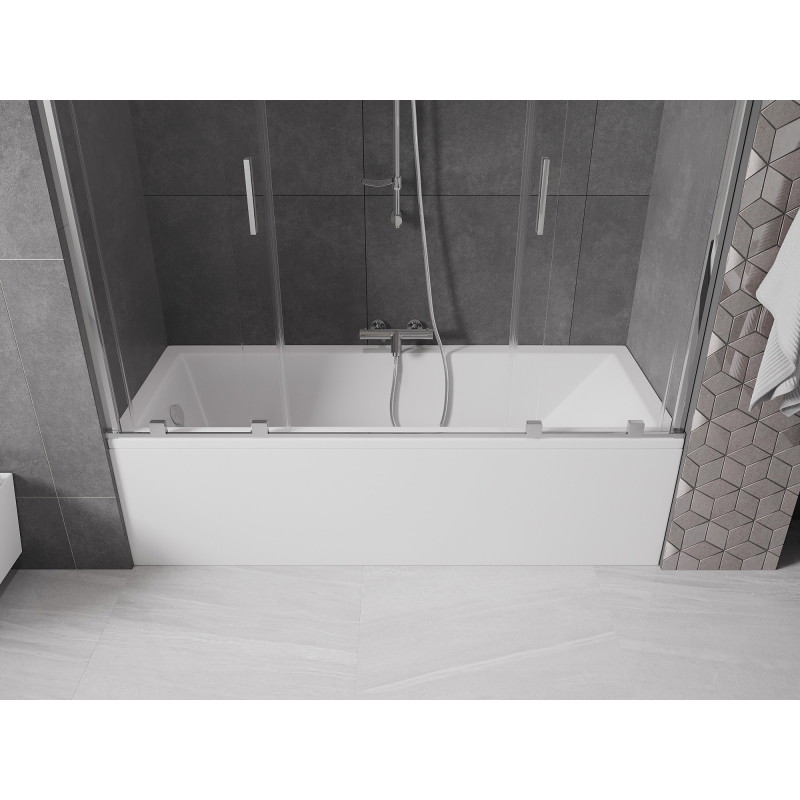 Mexen Velar Paravan cadă Duo culisant cu 2 aripi 170 x 150 cm, transparent, crom - 896-170-000-02-01