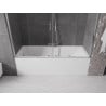 Mexen Velar Duo paravan cadă 2-aripi culisant 180 x 150 cm, transparent, Crom - 896-180-000-02-01