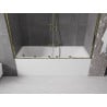 Mexen Velar Duo paravan cadă 2-aripi culisant 180 x 150 cm, transparent, Auriu - 896-180-000-02-50