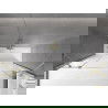 Mexen Velar Duo paravan cadă 2-aripi culisant 170 x 150 cm, transparent, auriu cu aspect periat - 896-170-000-02-55