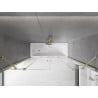 Mexen Velar Duo paravan pentru cadă cu 2 aripi culisante 170 x 150 cm, transparent, auriu periat - 896-170-000-02-55