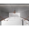 Mexen Velar Duo kétszárnyú toló kádparaván 180 x 150 cm, átlátszó, rózsaarany - 896-180-000-02-60