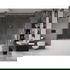 Mexen Velar Duo paravan cadă 2-aripi culisant 200 x 150 cm, transparent, Roz-auriu - 896-200-000-02-60