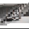 Mexen Velar Duo paravan cadă 2-aripi culisant 200 x 150 cm, transparent, Roz-auriu - 896-200-000-02-60