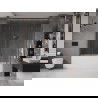 Mexen Velar Duo paravan cadă 2-aripi culisant 170 x 150 cm, transparent, Cupru cu aspect periat - 896-170-000-02-65