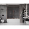 Mexen Velar Duo paravan cadă 2-aripi culisant 180 x 150 cm, transparent, Cupru cu aspect periat - 896-180-000-02-65
