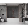 Mexen Velar Duo paravan cadă 2-aripi culisant 180 x 150 cm, transparent, Cupru cu aspect periat - 896-180-000-02-65