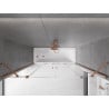 Mexen Velar Duo paravan cadă 2-aripi culisant 180 x 150 cm, transparent, Cupru cu aspect periat - 896-180-000-02-65