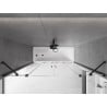 Mexen Velar Panou de cadă Duo, 2 canate culisante, 170 x 150 cm, transparent, negru - 896-170-000-02-70