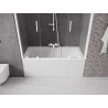 Mexen Velar Duo paravan pentru cadă, cu 2 uși culisante, 140 x 150 cm, transparent, alb - 896-140-000-02-20