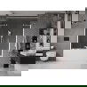 Mexen Velar Duo paravan cadă 2-aripi culisant 140 x 150 cm, transparent, Albă - 896-140-000-02-20