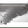 Mexen Velar Duo paravan cadă 2-aripi culisant 140 x 150 cm, transparent, Albă - 896-140-000-02-20