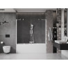 Mexen Velar Duo paravan de cadă cu 2 aripi glisante 200 x 150 cm, transparent, alb - 896-200-000-02-20
