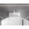 Mexen Velar Duo paravan de cadă cu 2 aripi glisante 200 x 150 cm, transparent, alb - 896-200-000-02-20