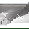 Mexen Velar Duo paravan cadă 2-aripi culisant 170 x 150 cm, transparent, Albă - 896-170-000-02-20