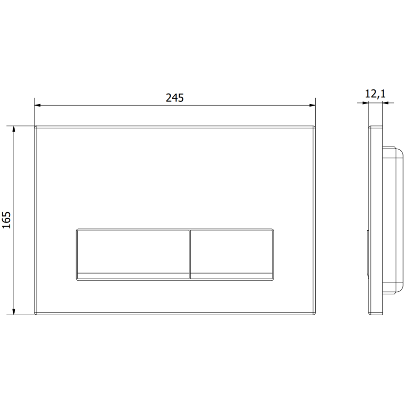 Mexen Fenix 12 buton de spălare, auriu șampanie - 601204