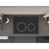 Buton de spălare Mexen Fenix 07 XS, gun gray - 600766