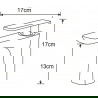 Mexen Indus baterie pentru chiuvetă, Crom - 744600-00