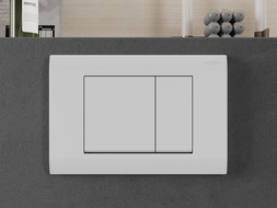 Mexen Fenix 01 öblítő gomb, fehér matt - 600120