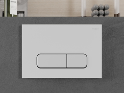 Mexen Fenix 02 öblítőgomb, matt fehér - 600220